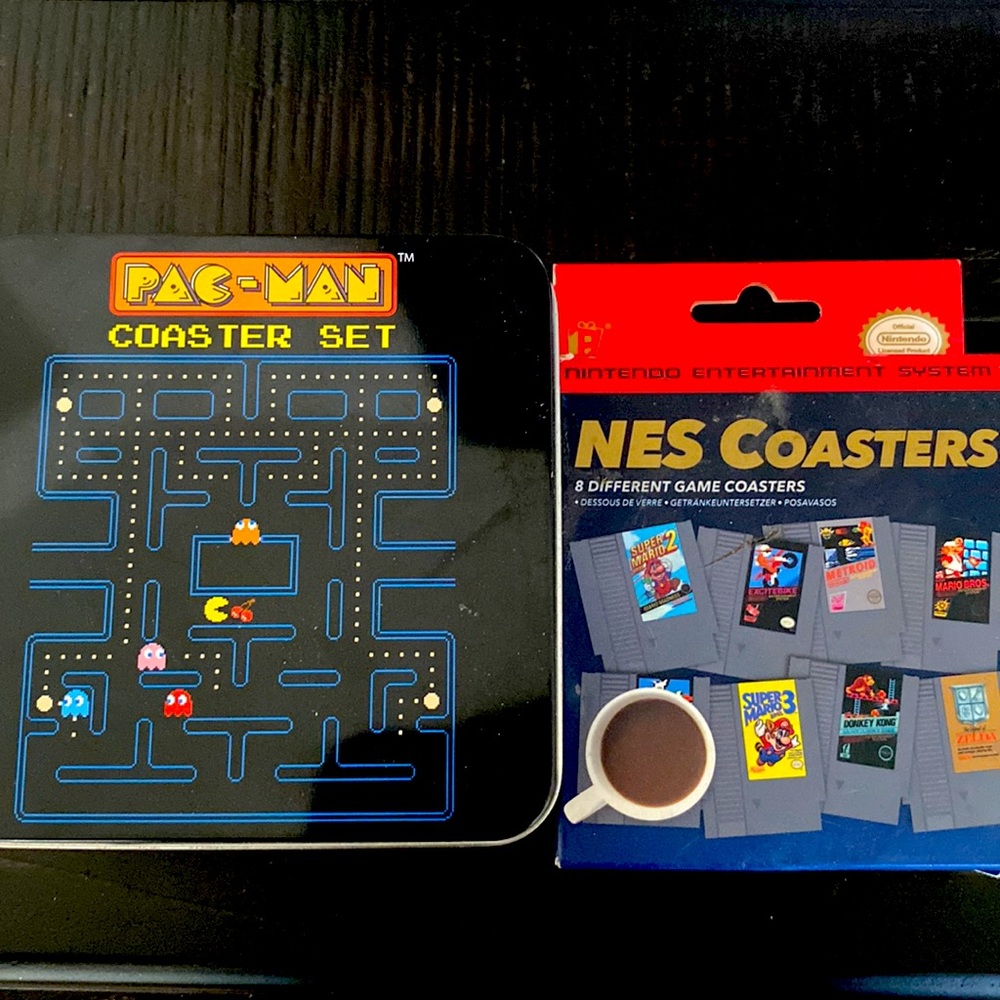 Brand new NES & PAC MAN Coasters
